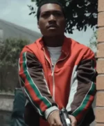 Demetrius Lil BMF S03 Orange Jacket