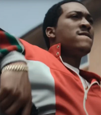Demetrius Lil BMF S03 Orange Jacket
