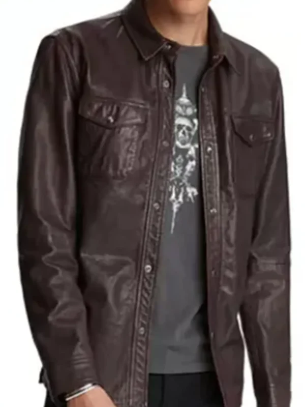 DiMera Days of Our Lives Leather Shacket