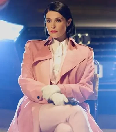 Dianne Harewood Culprits 2023 Pink Trench Coat
