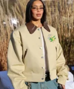 PFW Dina Ayada Leather Jacket