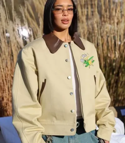 PFW Dina Ayada Leather Jacket
