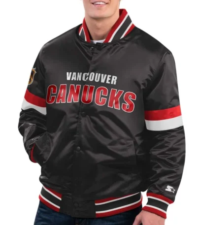 Diveplay Vancouver Canucks Black Jacket