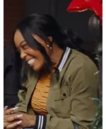 DomiNque Perry Unexpected Christmas Green Jacket
