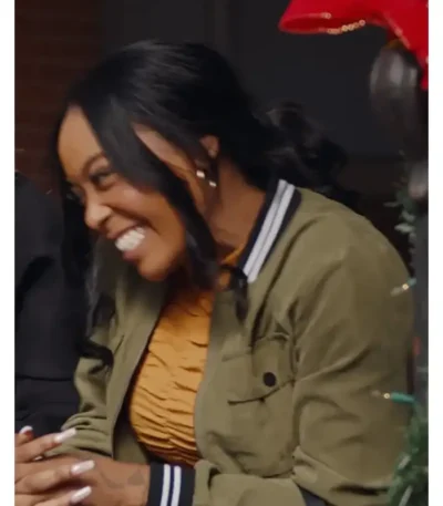 DomiNque Perry Unexpected Christmas Green Jacket