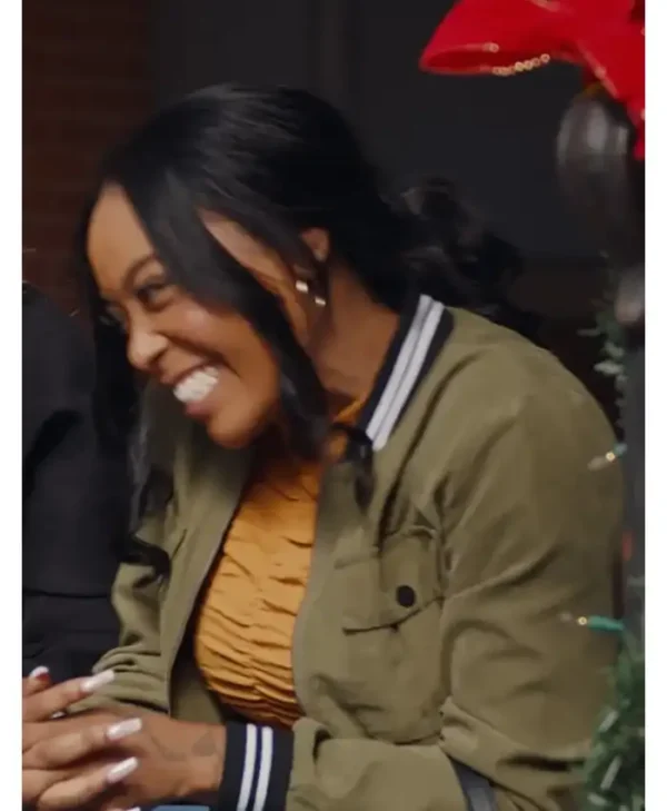 DomiNque Perry Unexpected Christmas Green Jacket