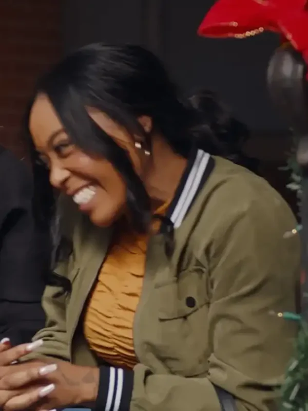DomiNque Perry Unexpected Christmas Green Jacket