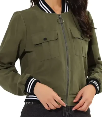 DomiNque Perry Unexpected Christmas Green Jacket