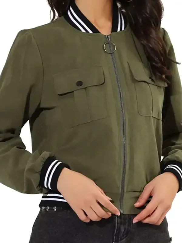 DomiNque Perry Unexpected Christmas Green Jacket