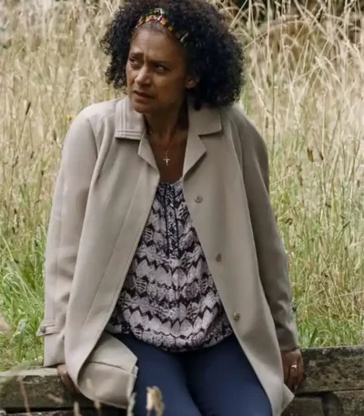 Doris Mathis Criminal Record White Cotton Coat