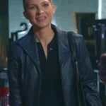 Eddie Janko Blue Bloods S14 Navy Leather Blazer