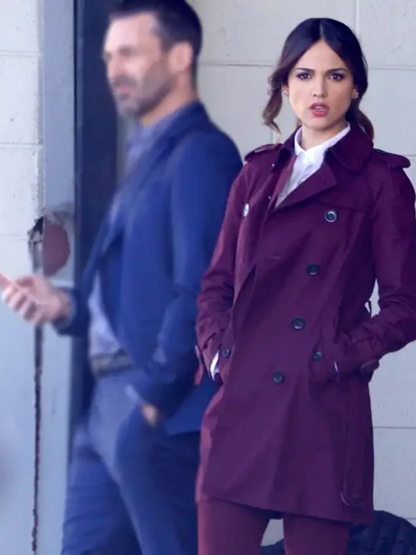 Eiza Gonzalez Baby Driver Darling Coat