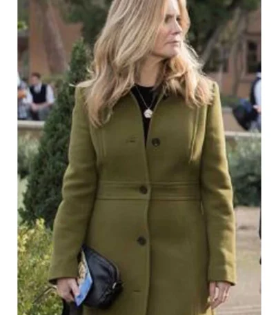 Elsa Gardner Atypical Jennifer Jason Leigh Green Trench Coat