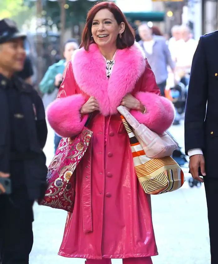 Elsbeth Carrie Preston Pink Shearling Coat Elsbeth Carrie Preston Pink Shearling Coat