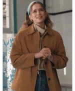 Elsbeth Quinn Powers Brown Suede Jacket
