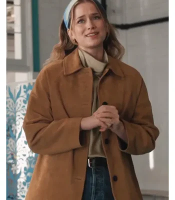 Elsbeth Quinn Powers Brown Suede Jacket