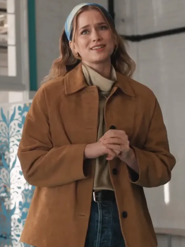 Elsbeth Quinn Powers Brown Suede Jacket