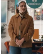 Elsbeth Quinn Powers Brown Suede Jacket