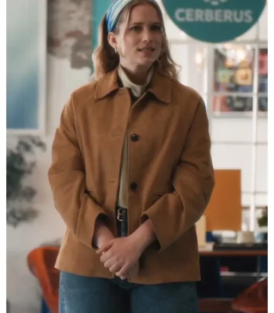 Elsbeth Quinn Powers Brown Suede Jacket