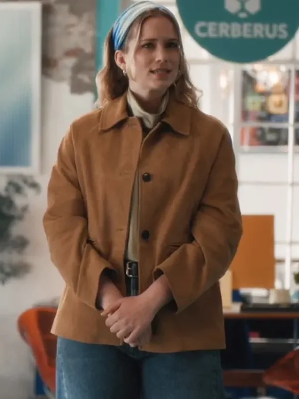 Elsbeth Quinn Powers Brown Suede Jacket