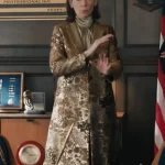 Elsbeth S02 Carrie Preston Jacquard Coat
