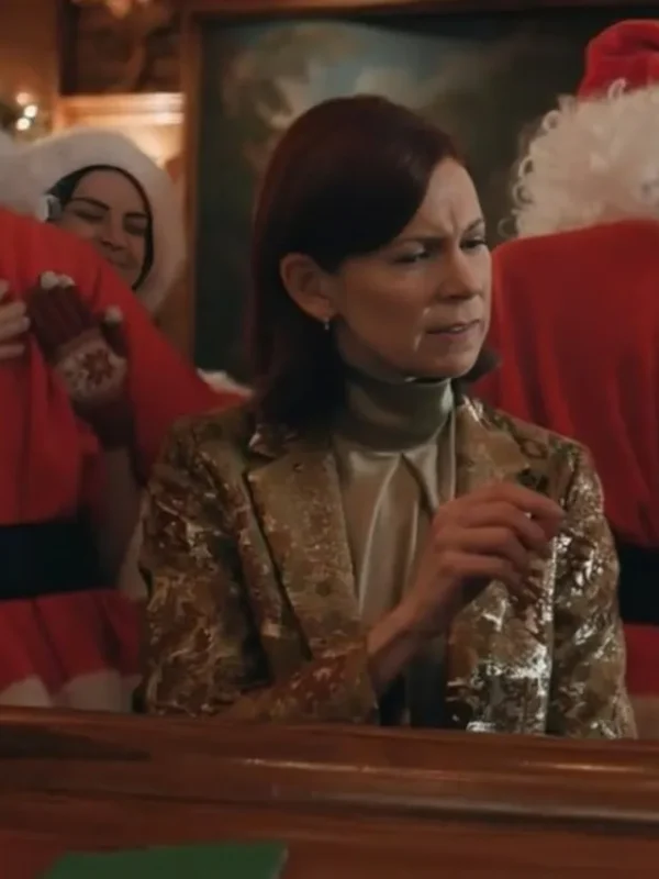 Elsbeth S02 Carrie Preston Jacquard Coat