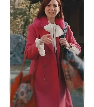 Elsbeth S02 Carrie Preston Pink Fur Coat