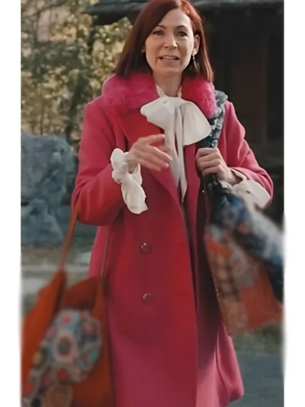 Elsbeth S02 Carrie Preston Pink Fur Coat