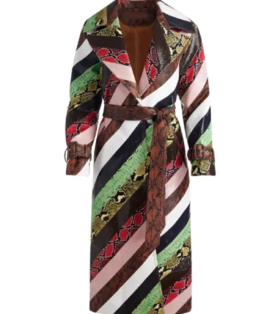 Elsbeth S02 Carrie Preston Snakeskin Coat