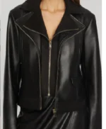 Elsbeth S02 Regina Black Leather Jacket