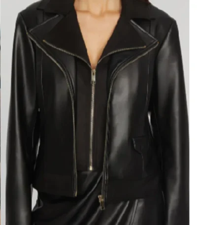 Elsbeth S02 Regina Black Leather Jacket