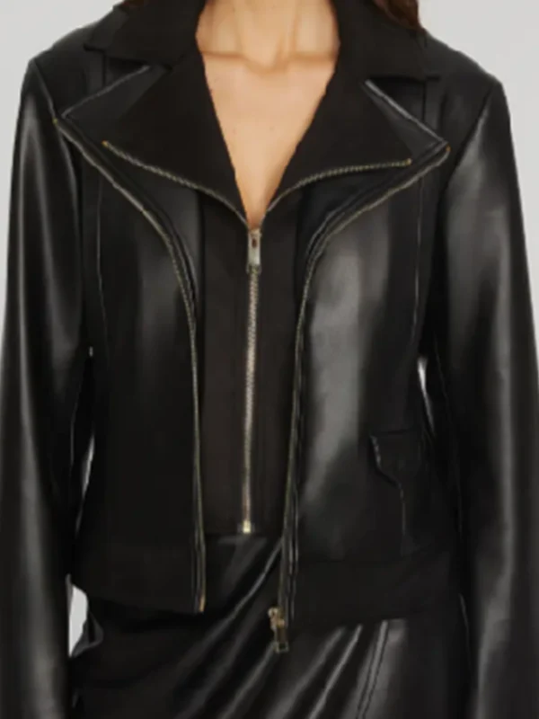 Elsbeth S02 Regina Black Leather Jacket