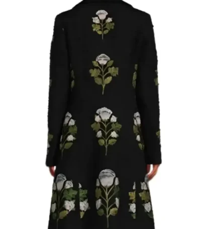Elsbeth S03 Carrie Preston Black Floral Coat