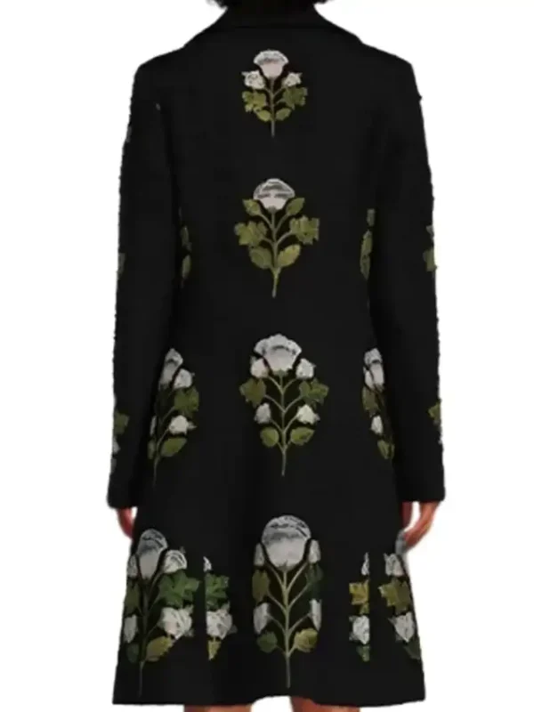 Elsbeth S03 Carrie Preston Black Floral Coat
