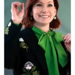 Elsbeth S03 Carrie Preston Black Floral Coat