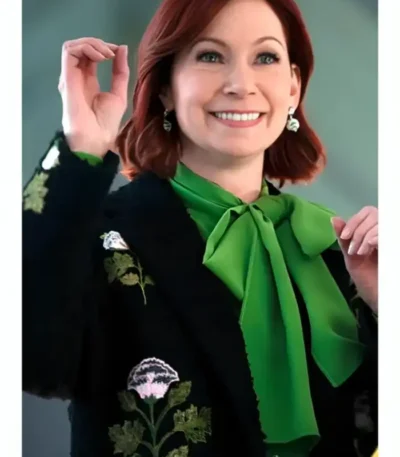 Elsbeth S03 Carrie Preston Black Floral Coat