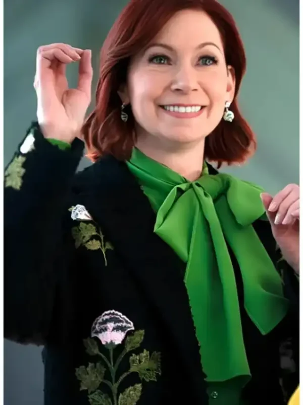 Elsbeth S03 Carrie Preston Black Floral Coat