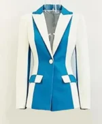 Elsbeth S03 Carrie Preston Blue and White Blazer