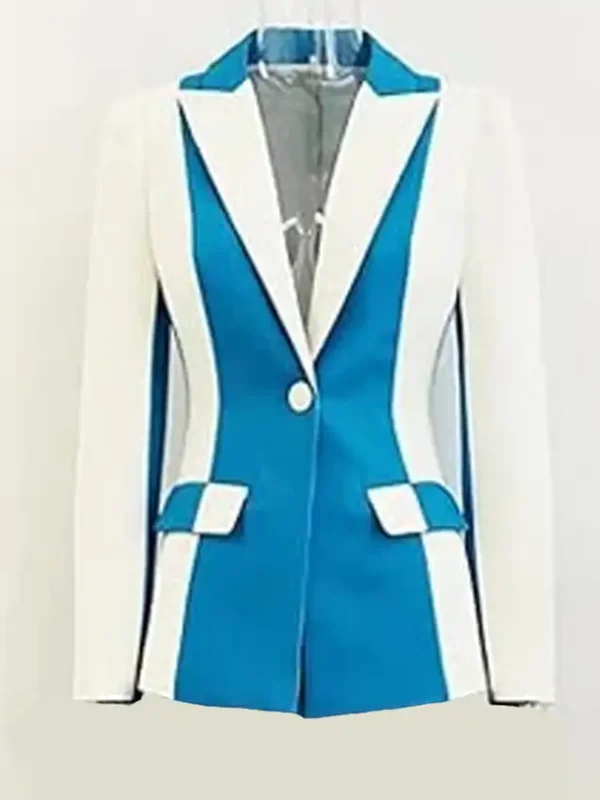 Elsbeth S03 Carrie Preston Blue and White Blazer