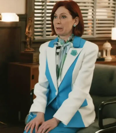 Elsbeth S03 Carrie Preston Blue and White Blazer