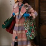 Elsbeth S03 Carrie Preston Pink Plaid Coat