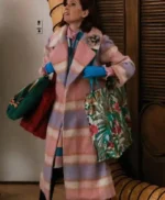 Elsbeth S03 Carrie Preston Pink Plaid Coat