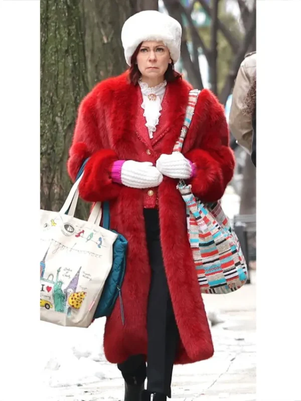 Elsbeth S03 Carrie Preston Red Fur Coat