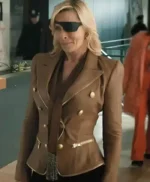 Elsbeth Tiff Giles Brown Leather Blazer