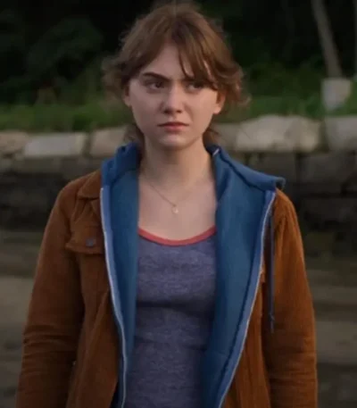 Emilia Jones 2021 CODA Brown Corduroy Jacket
