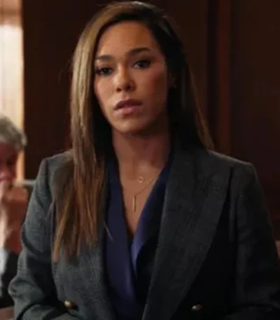 Emily Lopez All Rise S03 EP 18 Grey Plaid Blazer