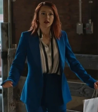 Emily Tennant The Wish Swap Blue Suit