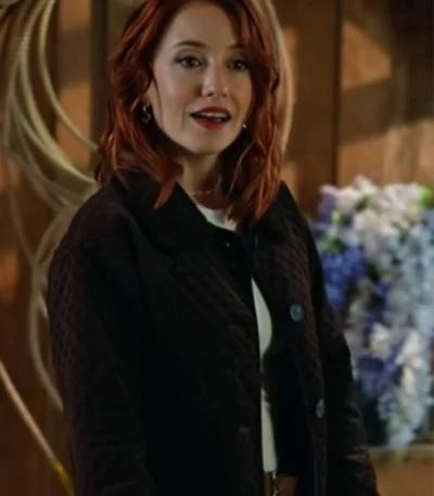 Emily Tennant The Wish Swap Brown Quilted Jacket