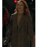 Emily Tennant The Wish Swap Grey Plaid Blazer