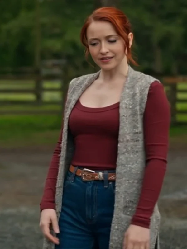 Emily Tennant The Wish Swap Long Grey Vest